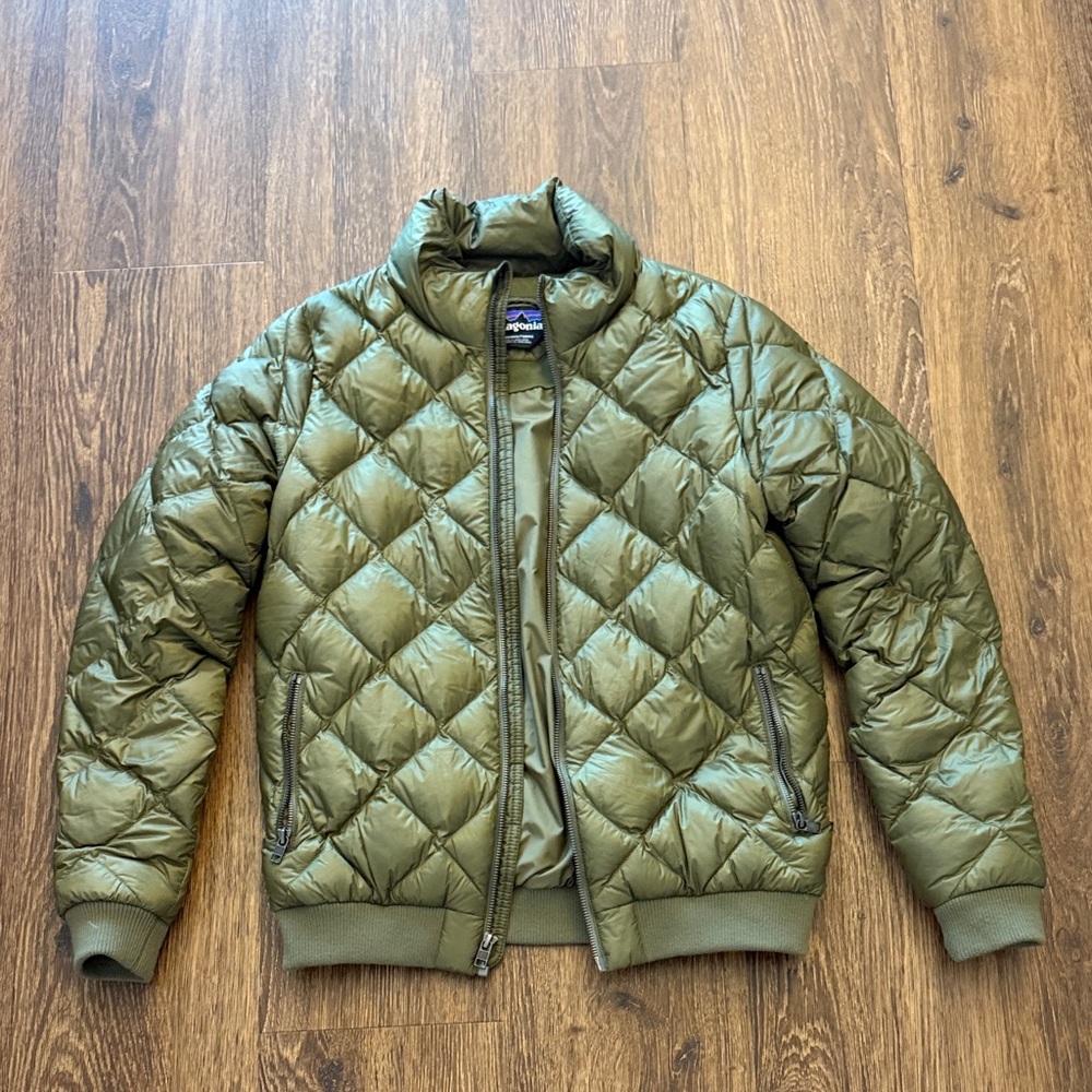 Patagonia Olive Green Bomber Jacket